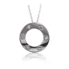 Nuevos collares clásicos de diseño Ringo de ring de platino Orden de joyería con collares originales