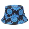 Chapeaux à bord large chapeau de seau 2024 chapeau de pêche imprimé vintage chapeau de pêcheur d'été chapeaux de seau réversible pour femmes hommes Hip Hop Hop Bucket C J240425