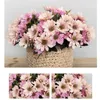 Dekorative Blumen 2pcs künstliche Blume gefälschte Blumendekoration Home Office Bouquet Ornament Hellrosa