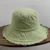 ベレットサンハット保護のためのスタイリッシュなカップルバケツ帽子屋外アドベンチャーリッピングエッジデザイン軽量素材両面