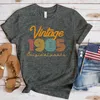 Dames T-shirt (Premium T-shirt) Nieuwe Hot Retro 1985 T-shirt Fashion Dames Summer T-shirt Leisure Round Neck Top T-shirtl2405