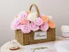 Dekoracyjne kwiaty wieńce 8 cm sztuczna pianka pianka kwiaty róży bukiety ślubne do domowych dekoracji ślubnych