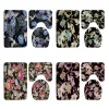 Mats 3pcs Vintage Flower Crane Bath Mat de bain Ensemble japonais Asian Asie Floral Cuisine Poigle Antislip Tapis de salle de bain Tapis de toilette Couvercle de couvercle