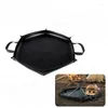 Carpets Foldable Fireproof Mat Flame Retardant Heat Resistant Pad Hexagonal Fire Pit Ember For Outdoor Camping Picnic Barbecue