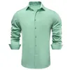 Heren-jurts HI-TIE GEWELDIGE SILF SILD HENS SHIRTS SHIRTS LANG SLE RAPEL TRAND SPREEK SHIRE BRUIDE BEDRIJFSVAARDING BLAUWE MINT PERK PERK PAAR GROEN GREE GREEN D240507