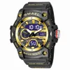 Smael Cool Watch Mens imperméable Night Glow Glow Outdoor Calendar Multifonctional Quartz Fangsheng Corloge