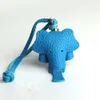 100% ful graan echt leer schattig gelukkige olifant koe paarden sleutelhanger hanger dierensleutel keten voor mannen dames tas charme meisjes 240428