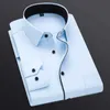Camisas de vestir para hombres Ropa para hombres Camisa de boda de la boda Camisas de vestir larga Camisa de vestir Hombre Sólido Camisa informal