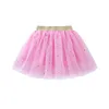 tutu Dress Childrens Skirts For Girls Summer Cotton Lace Baby Mini Tutu Skirts Stars Glitter Dance Sequin Birthday Party Skirt for Kids d240507