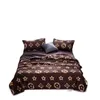 Set di biancheria da letto trapunta morbida con federe singolo a doppia coperta per la casa per letti per letti J240507
