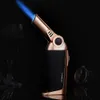 Jobon Metal Jet Blue Flame Bütan Gaz Doldurulmuş Meşale Daha Çakır Moda Sigara Mum için Sigara Aksesuarları Puro