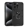 新しいiPhone 15 Pro Max Shockproof Magnetic Phone Case iPhone 14 13 12 Pro回転ブラケットバックル携帯電話ケースリングスタンドキックスタンド