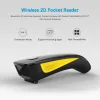 Scanners netum C990 Bluetooth 2D Barcode Scanner Pocket Wireless QR Reader Data Matrix PDF417 iOS Android Windows