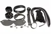 BDSM Bondage Adult Game 7pcs Set menottements Gag Gag Camps Whip Collar érotique jouet en cuir en cuir