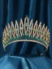 Haarclips Zirconia Princess Bridal Headband voor bruid party Big Pageant Crown vrouwen enorme kristal kopstuk accessoires