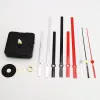 Uhrenquarz Wanduhr Bewegungsmechanismus mit Händen batteriebetriebene DIY Reparaturwerkzeug Teile Ersatz Kit Schwarz/Rot/Silber