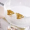 Projektantki Kobiet Triangle stadnins kolczyki moda marka upuść uszy kolce kolcowe kolce bębenowe kobietę luksusowe biżuterię prezent 345465