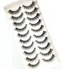 10 paires de faux cils naturels fausses cils longs mecs long maquillage 3d vision pour simulation pour la beauté 54 240423