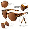 Lunettes de soleil Polarisé Femmes Femmes Men Retro Retro Tortoiesell Set