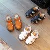 Кожаные сандалии мальчики 100% мягкая кожа летом мальчики и девочки детские пляжные обувь детские сандалии принцесса S 240422
