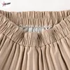 Skirts PULABO Faux Leather Women Maxi Skirt Y2k Autumn Winter Casual Solid PU A Line High Waist Pleated Long Female Ladies