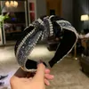 Water Diamond Knot Hair Hoop Women's Wide Edge Hair Headband Jewelry Hair Bundle Hair Card Pressing Hair Headband