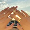 Bijoux Black Butterfly Set Couple Fashion Adjustable Key Love Ring