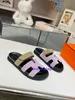 Designer Unisexe chypre sandale techno-sandal avec le logo H confortable sandales fonctionnelles de veau décontractées avec semelle en caoutchouc ergonomique et sangle en boucle réglable 28pu