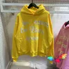 Sweats à capuche masculine 2024fw sweat à capuche jaune hommes 1 Print Print Ye Vous devez être né de nouveau à capuche Hip Hop Pullovers H240507