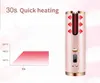 Curling Irons Curler automatico Opzioni a 3 colori USB Carica USB Wireless Ruota automatica Anti Scalp Q240506