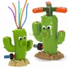 لعبة Bath Toys Cactus Sprinkler Outdoor Water Spray Toy Backyard Garden Water Toys Summer Yard Cartoon Sprinkler Baby Bath Toy للأطفال D240507