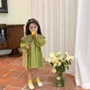 Abiti per ragazze Dress Dress Autumn Spring Nuova manica lunga Kids Clode Princess Vestido Flower Girl Abbigliamento all'ingrosso H240507