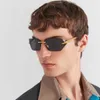 Lunettes de soleil rétro Crattire Retro Crattire Nouveaux verres incurvés irréguliers sans cadre