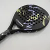 Professionell padel paddel tennisracket mjuk ansikte kolfiber mjuk eva ansikte sport racket utomhus utrustning 240116