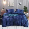 Beddengoed sets zomer satijn down dekbed set luxe beddengoed zipper dubbele koningin zachte ultra-finine vezel honeymoon sexy Europese stijl beddengoed koeling j240507