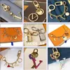 Fashion Brand Letter Designer Keychains Metal Keychain Womens Bag Charm Pendant Auto Parts Car Key Chain