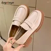 Kleding schoenen dames loafers vrouwelijk schoenen klompen platform ronde teen Britse stijl casual sneaker oxfords slip-on mary janes 2024