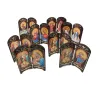 Decor Orthodox Icons Catholic Wood Jesus Virgen Maria Double Screen Ornaments Christ Church Utensils Religious Figure Gift