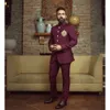 Men's Suits Blazers Solid color mens ultra-thin set fashionable standing collar single chest jacket grooms wedding evening dress intelligent casual 2 pieces Q240507