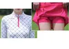 TRABALHOS femininos MG DOPOS DOUSTOS Esportes femininos usam treliça longa camisa slve outono slim lady primavera rosa vermelha curta saia tênis anti-vazio y240507