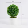 Dekorative Blumen Kränze Künstliche Pflanzen Bonsai Kleine Baumsimulation Topf Pflanzen Blumen Tischstopfteck für Haushotel Garten Büro -Dekoration