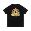 Hommes T-shirt triangle à manches courtes Summer Ins tiktok Hot Sleeve Unisexe Man Femme Tees grande taille