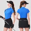 Suits-survêtements pour femmes bg tops féminins courts t-shirts respirants slip polo sport mince filles coréennes filles haut de gamme skort usage y240507