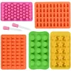 Molds Chocolate Mold Silicone Fudge Candy Mold en Silicone Ice Cube Tray Nitaanvang bevat Hearts Stars Shells Baking Tool