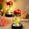 Fiori decorativi 4/2 pezzi Simulazione di rose lampada a fiori di rosa Coppia di decorazioni per la casa eterna Memoriale per la festa della mamma Regali di Natale di San Valentino