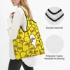 Storage Bags Fashion Print Yellow Classic Rubber Duck Tote Shopping Bag Portable Shopper Shoulder Handbag