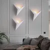 Wall Lamp 1pcs Nordic Light Luxury LED Bedroom Bed Head Modern Simple Living Room Stairs Creative Shell 3000K