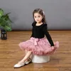 tutu Dress HOT Girls Tutu Skirts Solid Fluffy Tulle Princess Ball Gown Pettiskirt Kids Ballet Party Performance Dress for Children PP001 d240507