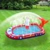 Outdoor Fountain Toys Sprinkler Splash Water Familie Interactieve honden opblaasbaar zwembad Spray Pad 240506