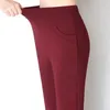 Женские штаны Capris Office Lady Fashion Solid Flare All-Match Pants Весенняя осень Большой размер.